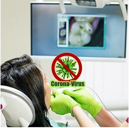 Telecamera intraorale permette  di allontanare paziente e dentista in difesa per il Corona Virus