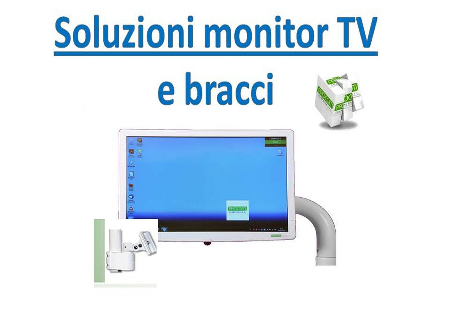 Monitor TV e bracci per dentale
